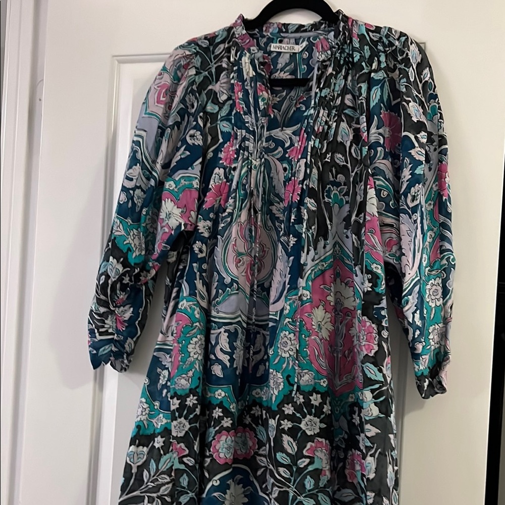 Mariacher Colorful Floral Patterned Dress